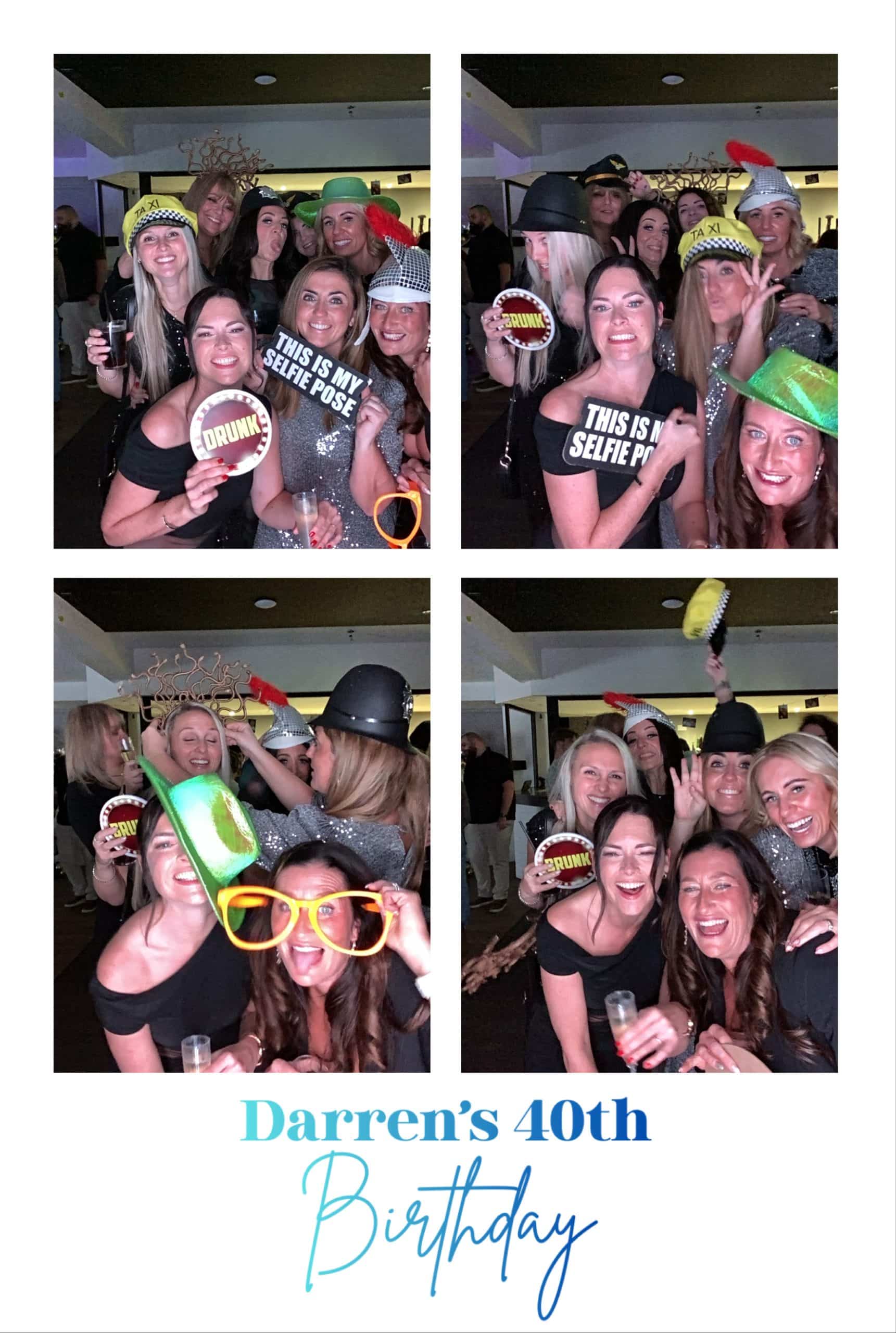 Birthday selfie pod hire fun
